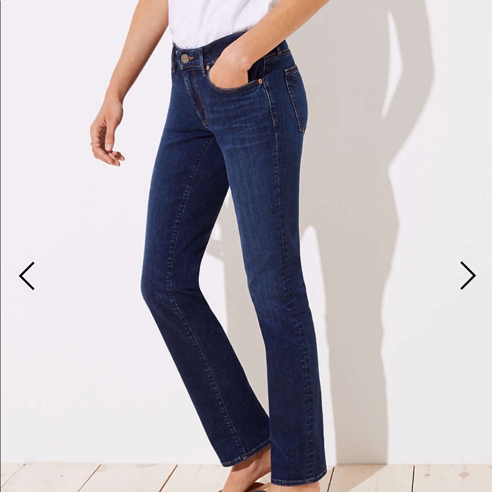 LOFT straight leg curvy denim